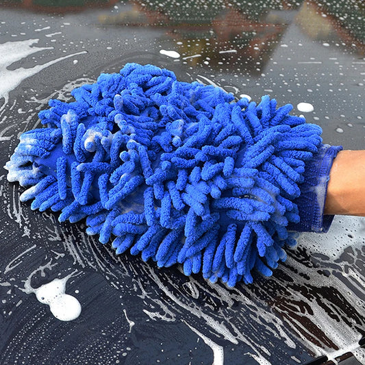 Auto wasch handschuhe Chenille Handschuh Plüsch Lappen verdickt doppelseitige Auto zubehör Reinigungs werkzeuge Auto Zubehör Auto Detail lierung