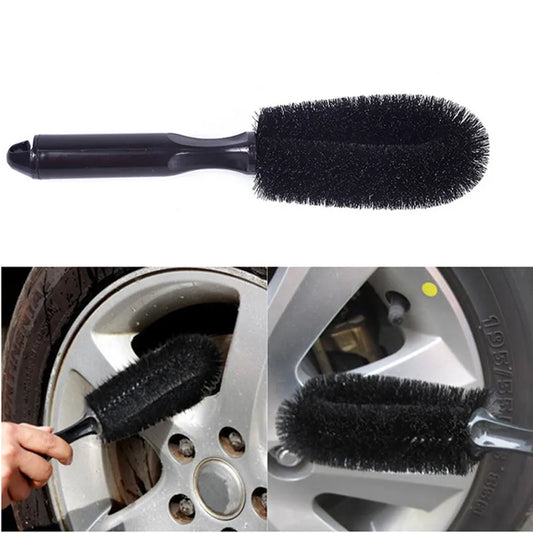 Car Wheel Brush Tire Cleaning Brushes Tools Car Rim Scrubber Cleaner Duster Handle Motorcycle Truck Wheels Car Detailing Brush