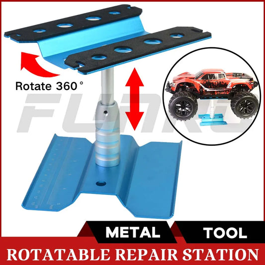 RC Autos Werkzeug erhöhen Arbeits ständer Montage plattform 360 Grad drehen Reparatur station 1/10 1/8 Buggy Crawler Auto