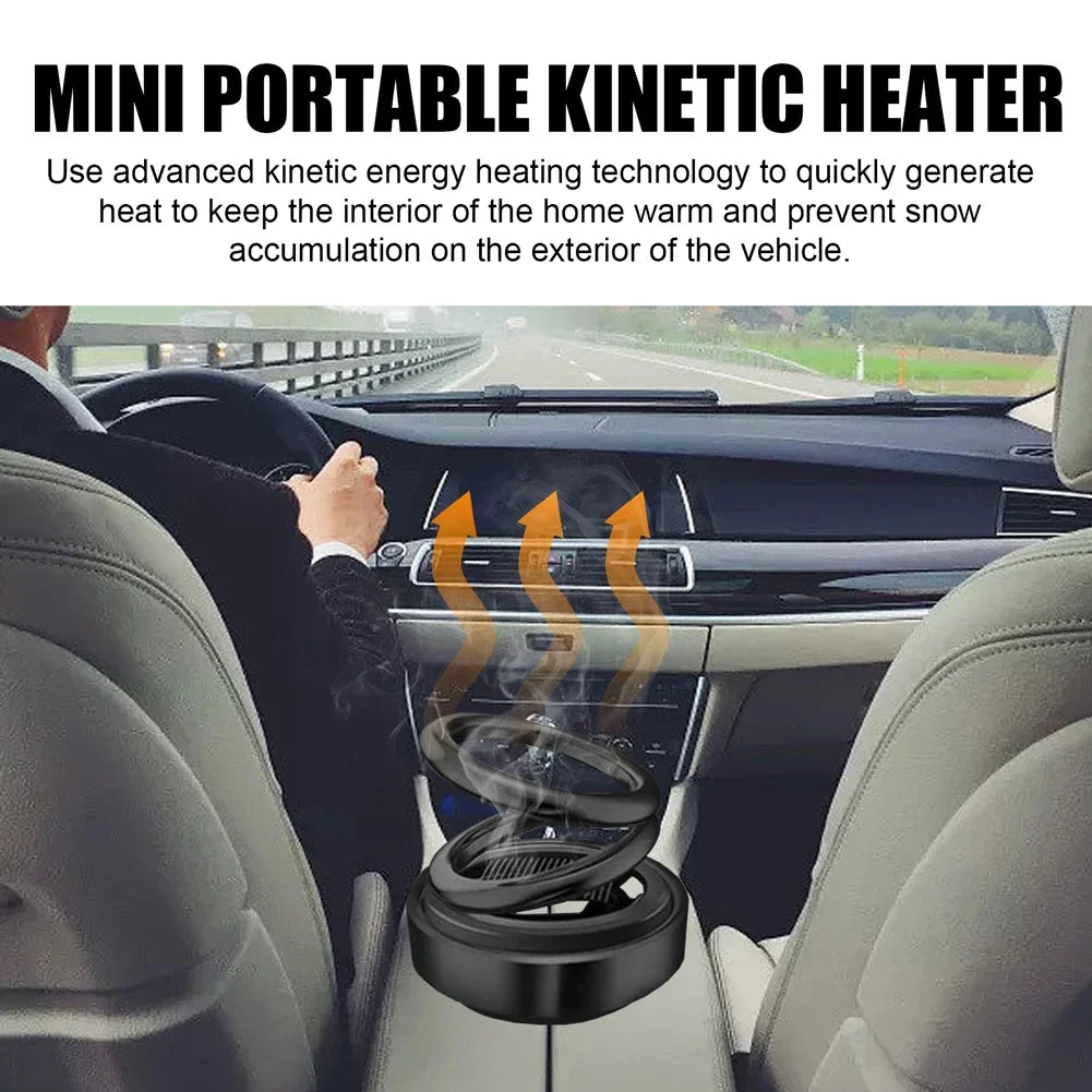 Tragbare kinetische Mini-Heizung Auto Lufter frischer solar betriebene kinetische molekulare Heizung Luft reiniger Diffusor schnelle Erwärmung